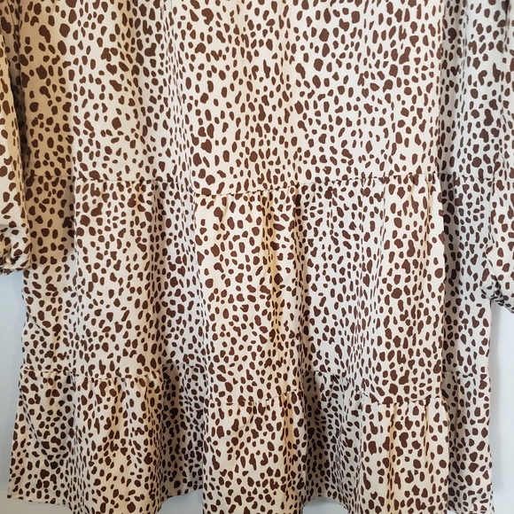 Printed Ruffle Hem Mini Dress - Picture 8 of 8